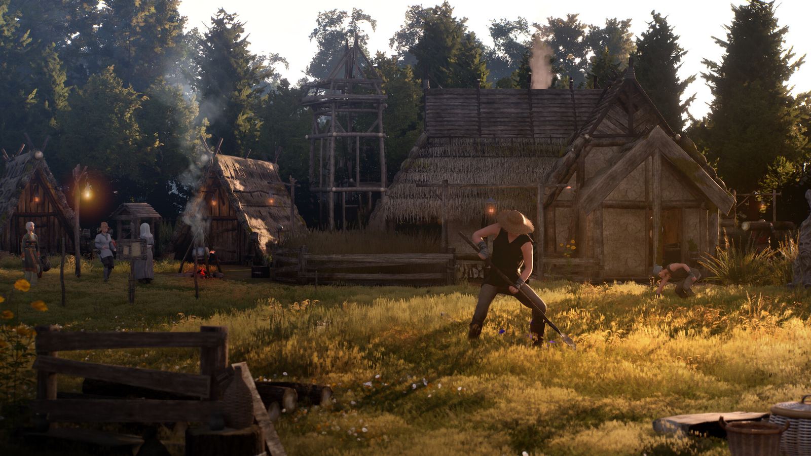 Flax in Bellwright gathering route visual